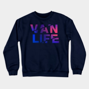 Vanlife: Tracks - Blue pink fade Crewneck Sweatshirt